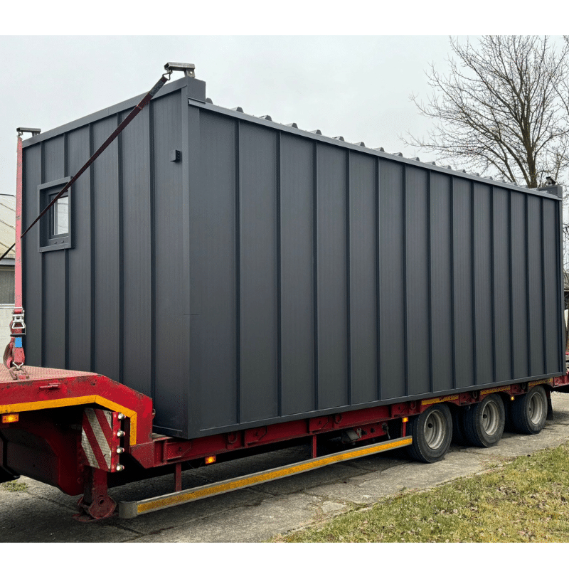 module prefabrique 18 m2 design bois et anthracite module prefabrique 18 m2 design bois et anthracite